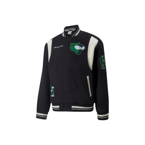 PUMA The Mascot T7 Бейсбольная куртка Мужская Черная