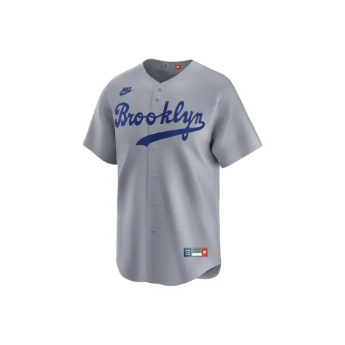 Nike Jackie Robinson Brooklyn Dodgers Cooperstown Бейсбольная куртка Мужская Серый