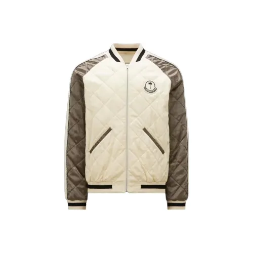 Moncler Белый-коричневый Унисекс Куртки