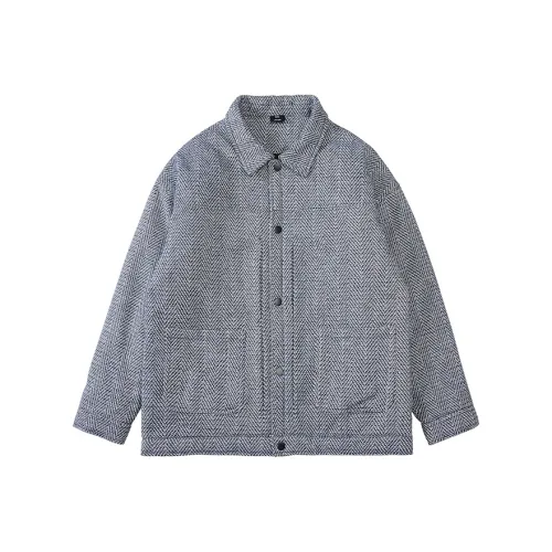 WAYNEXZAVIER Хлопковый пуховик Мужской Синий