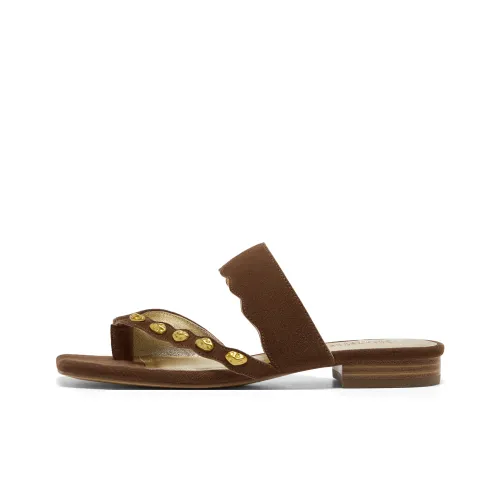 Joypeace Резиновая подошва Шлепанцы Женские Кофе