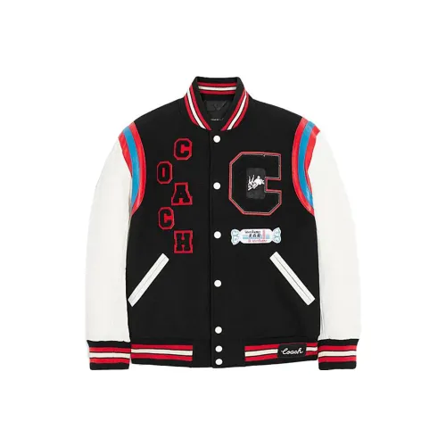 COACH x WHITE RABBIT Бейсбольная куртка Мужская Черная