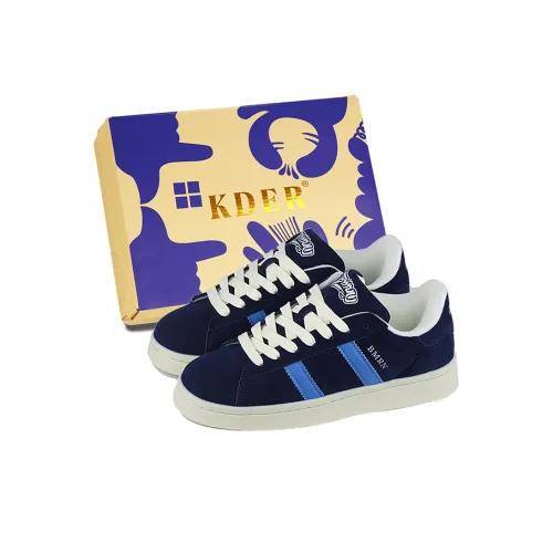 KDER Slip-resistant Low Top Box Скейтборд Кроссовки Пара Унисекс Глубокое море Синий