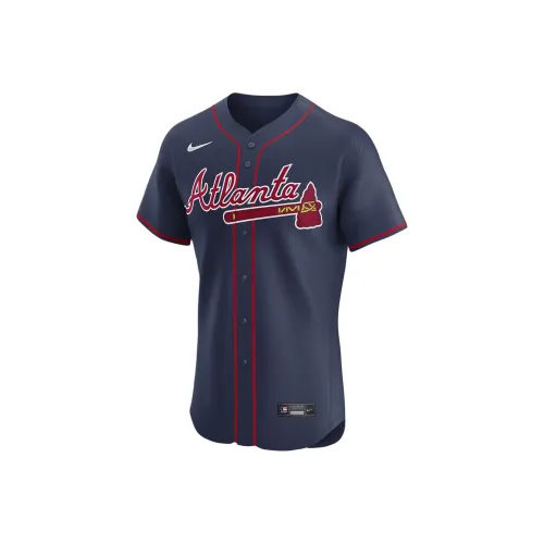 nike Dri Fit ADVAtlanta Braves Бейсбольная куртка Мужская Морской синий