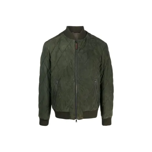 Canali Хаки Мужские Куртки