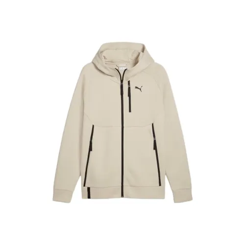 PUMA Full Zip Hoodie Куртки и пальто Мужской Экрю
