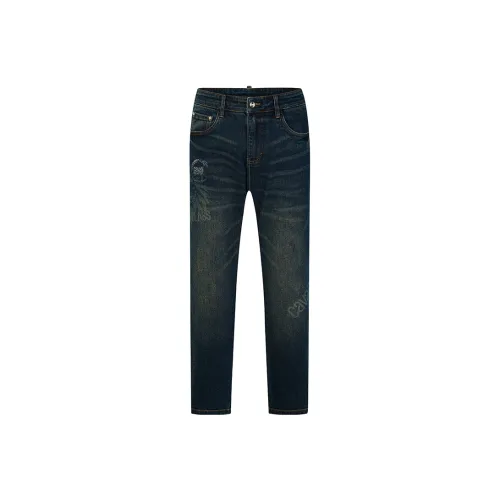 Cavalli Class Blue Men's Jeans Кэвали Класс Синий Мужские Джинсы