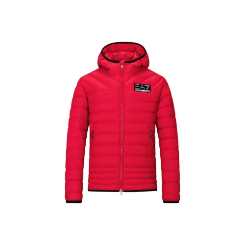 EMPORIO ARMANI EA7 FW23 Пуховик Мужской Красный