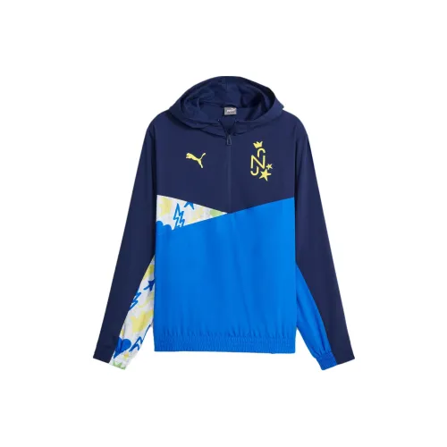 PUMA NEYMAR JR Мужская футбольная куртка синий цвет