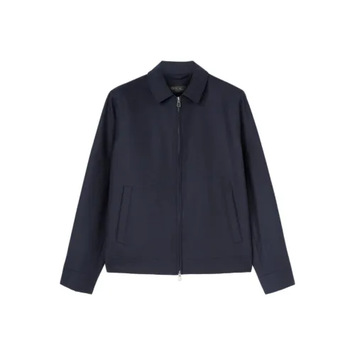 Loro Piana Темно-синие мужские куртки