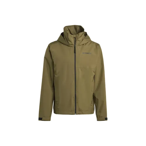 adidas Terrex MULTI Rain.Rdy 2 Layer Rain Jacket Куртки Пальто Мужской Olive Green