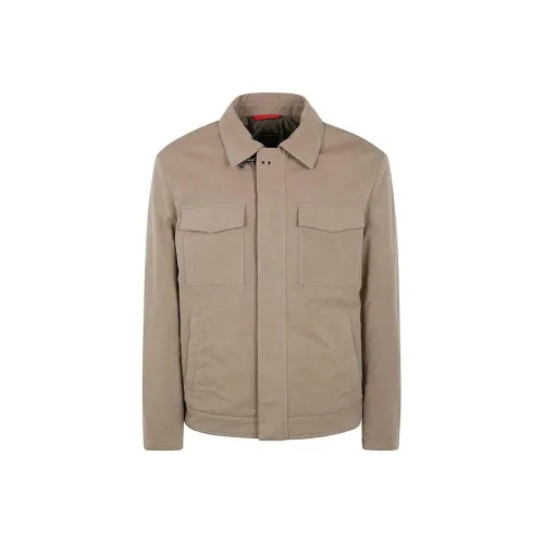 Fay Куртки Пальто Мужской Темно-умбровый