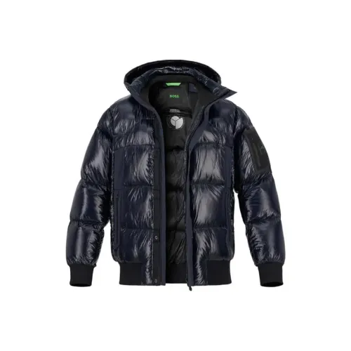 HUGO BOSS Пуховик Мужской Синий