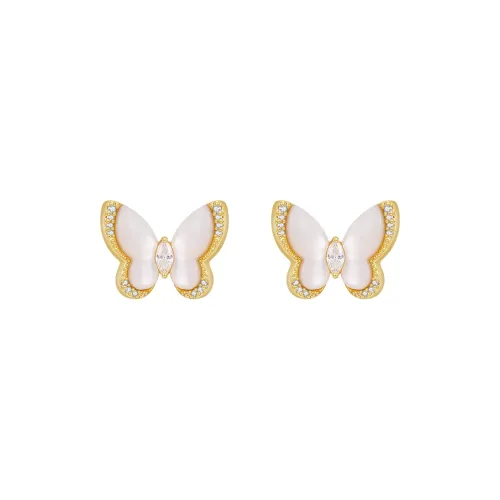 MCK Mother Of Pearl Stud Earrings Women's