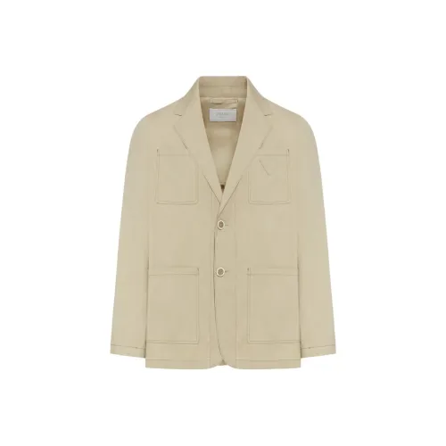 PRADA FW23 Куртки и Пальто Мужской Хаки