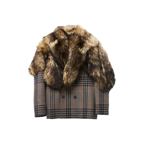 Alexander McQueen FW24 Пальто Мужское Коричневое