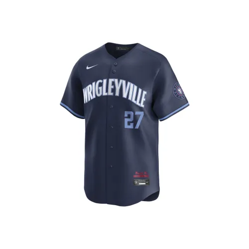 nike Зодиак Suzuki Chicago Cubs Городской Connect Бейсбольная куртка Мужской Морской синий