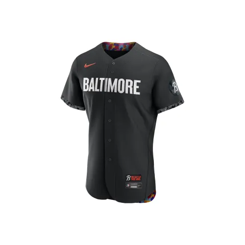 Nike x MLB BALTIMORE ORIOLES Городской Connect Бейсбольная куртка BALTIMORE ORIOLES Carl Ripken Размер 8 Мужской Черный