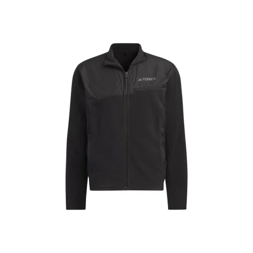 Adidas Флис Куртка Куртки Пальто Мужской Черный