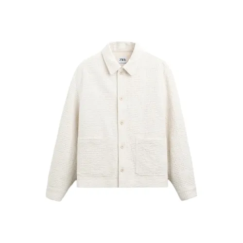 ZARA Белый Мужской Куртки