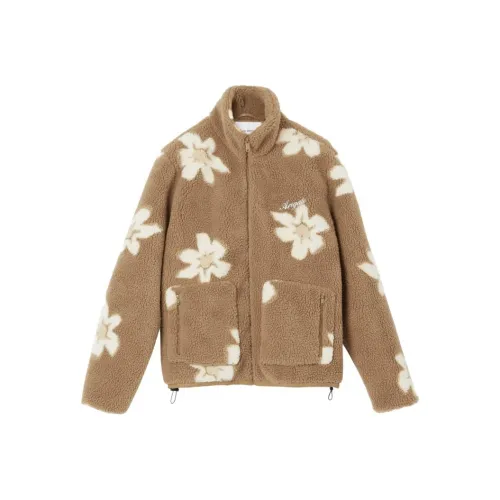 Axel Arigato Billie Цветочный дизайн Флис Куртка Куртки Пальто Мужской Умбра