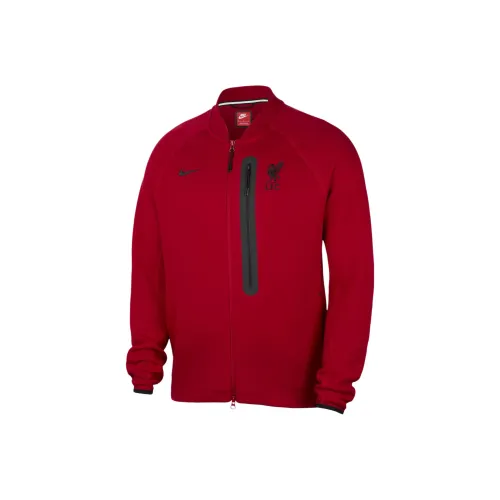 Куртка Nike Tech Fleece Мужская Fitness-красного цвета