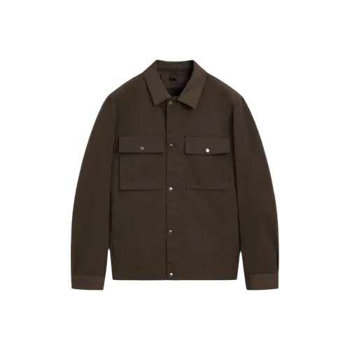 Massimo Dutti Коричневый Мужской Пуховик