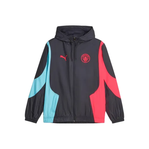 PUMA Anthem Manchester City Мужской PREMATCH Anthem Куртка Мужской Черный