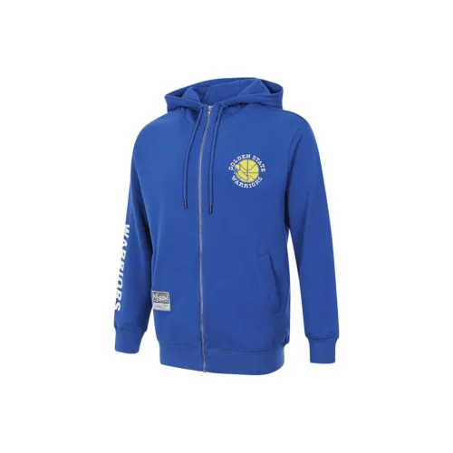 MITCHELL NESS x NBA Golden State Warriors Лайфстайл Куртки и Пальто Унисекс Синий