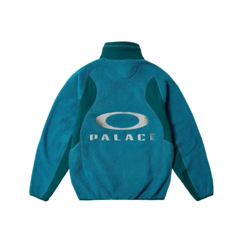 PALACE Oakley Europe Collaboration Velvet feel Coat Unisex Blue