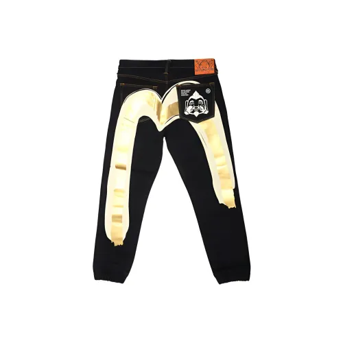 EVISU FW19 Джинсы Мужские Джинсовый Синий