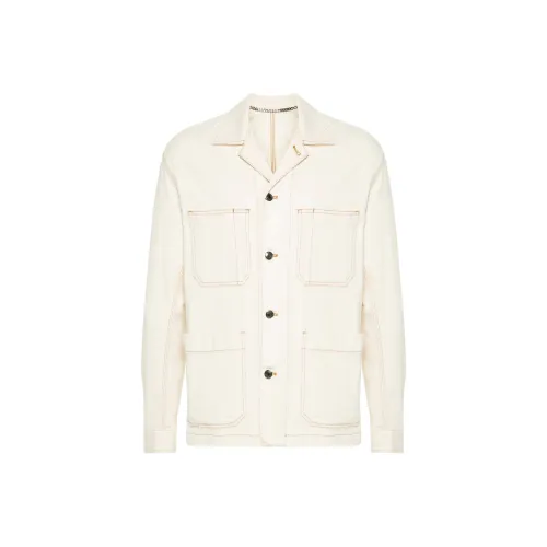 Canali Куртки и Пальто Мужской Светлый Бежевый