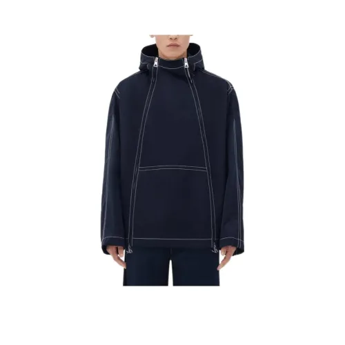 Bottega Veneta FW23 Куртки и Пальто Мужской Морской Синий