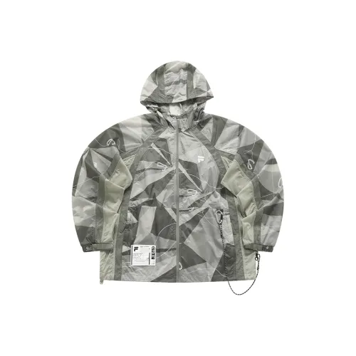 FILA FUSION Super Light UV Protection Одежда с защитой от солнца Мужская Перо-серый Зеленый