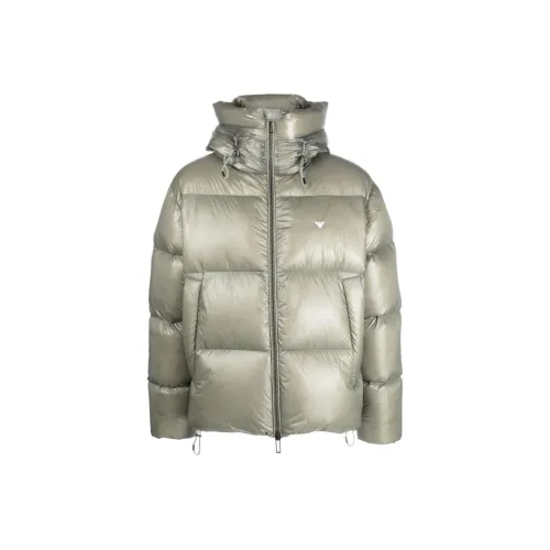 EMPORIO ARMANI FW23 Пуховик Мужской Зеленый