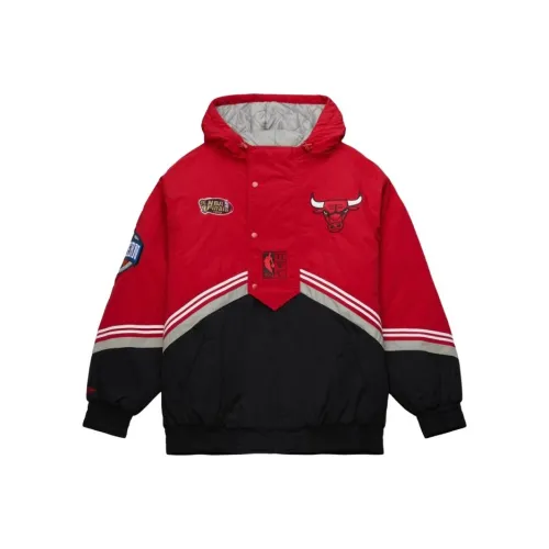 Mitchell Ness Chicago Bulls Черный/Красный Мужские Куртки