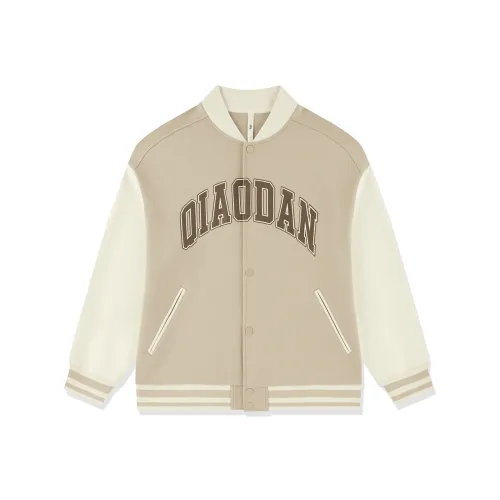 QIAODAN Бейсбольная куртка Мужская Орехи Кремово-белый