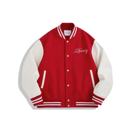 PEACEBIRD MEN Красный 1 Свободный крой Мужские Бейсбольные Джерси