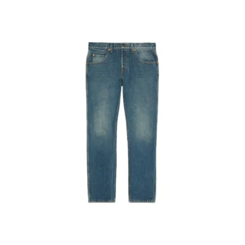 GUCCI Blue Men's Jeans GUCCI Синий Мужские Джинсы