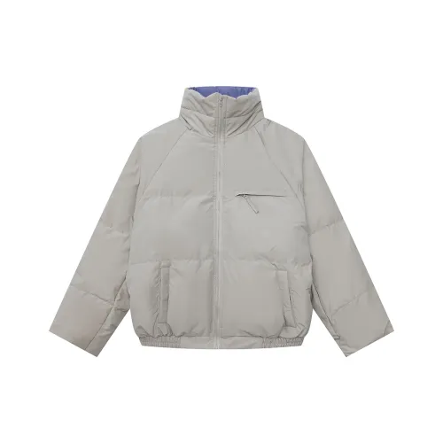 Heartboon Пуховик Унисекс Хаки Серый