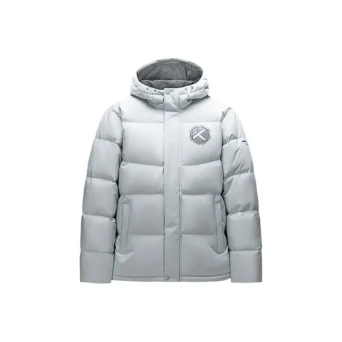 ANTA Basketball Collection Пуховик Мужской Облачный Серый