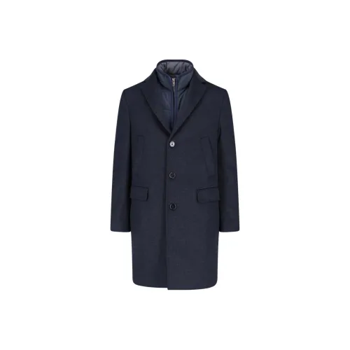 Fay Синий Мужской Пальто