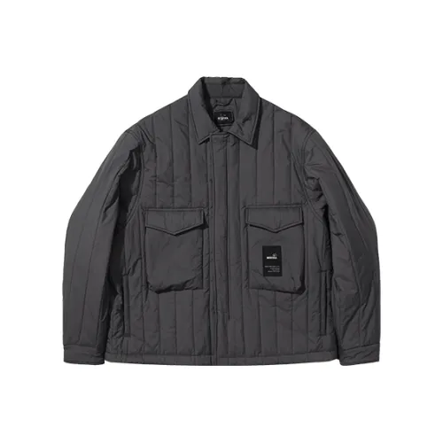 Mishkanyc Cropped Cotton Down Jacket Unisex Dark Gray Mishkanyc Укороченный хлопковый пуховик унисекс темно-серый