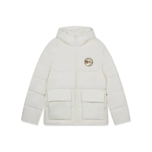 QIAODAN Пуховик Мужской Кремовый Белый