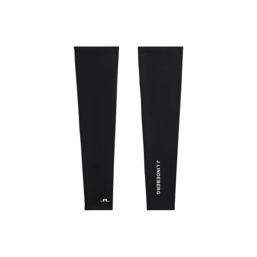 J.Lindeberg Полиэстер Спандекс Силикон Защита от солнца Нарукавники Унисекс Черный