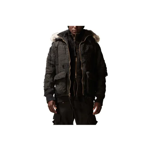 GREG LAUREN FW23 Куртки и Пальто Мужской Черный