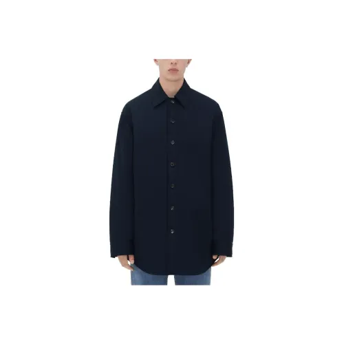 Bottega Veneta FW23 Куртки и Пальто Мужской Морской Синий