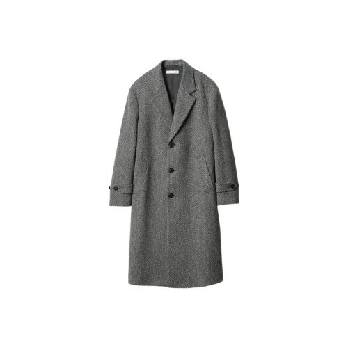 UNIQLO JWANDERSON совместный бренд Co Бренд свинцово-серый мужской пальто