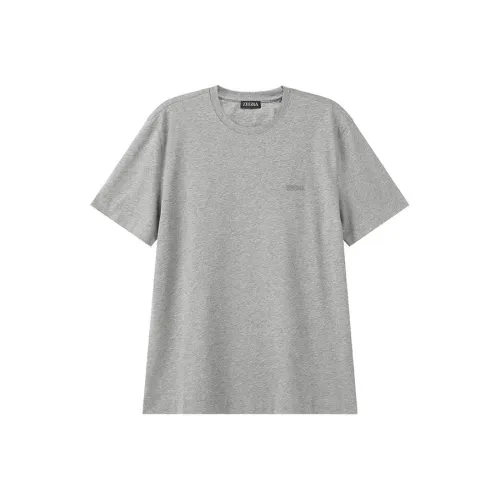 Ermenegildo Zegna Серые Мужские T-Рубашки