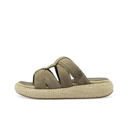 Пепельные резиновые слипоны с противоскользящей подошвой женские